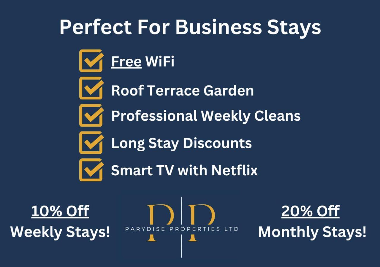 The Middlewood Plaza Suite - By Parydise Properties - Business Or Leisure Stays, Central Location, Sleeps 4, Salford Манчестер Экстерьер фото